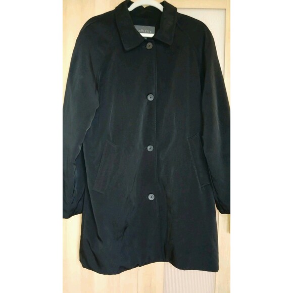 Van Heusen Women's Classic Black Jacket LARGE Mid-Length Oversized Mid-Weight - Picture 2 of 8